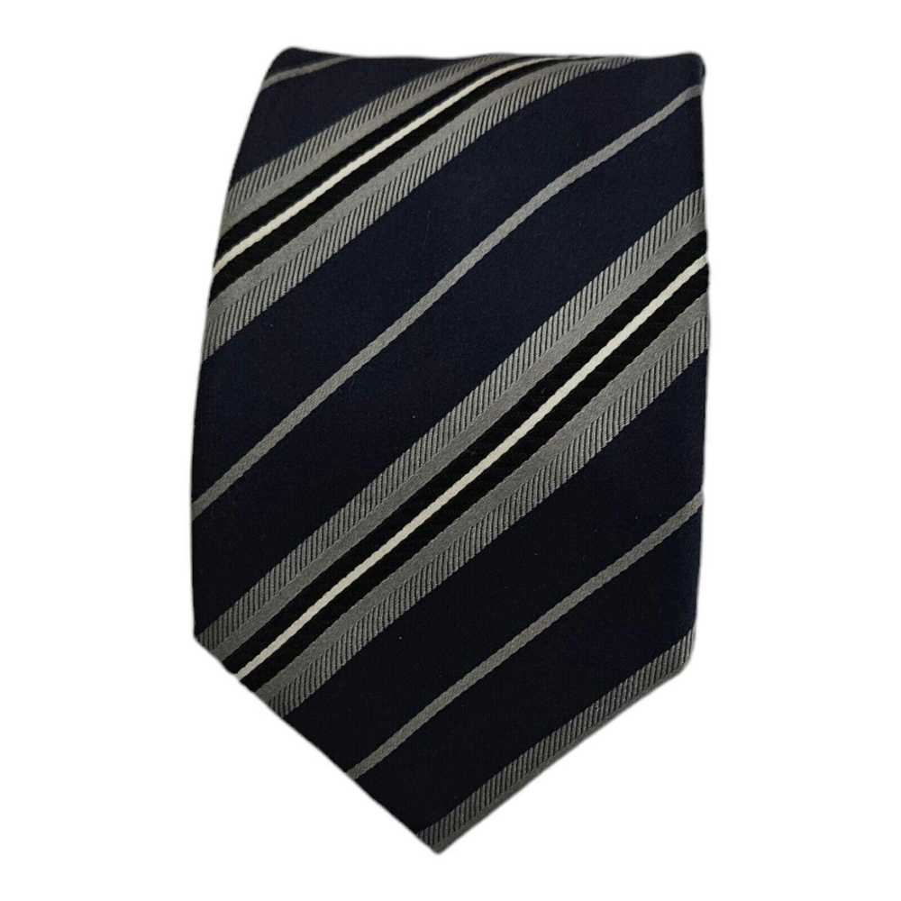 Canali CANALI Striped Silk Tie ITALY 61"/ 3.6" EC - image 1