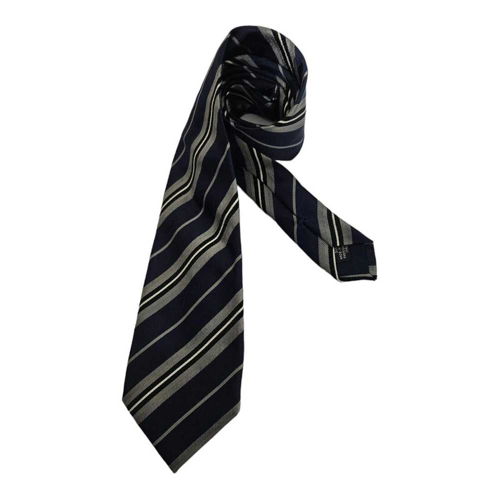 Canali CANALI Striped Silk Tie ITALY 61"/ 3.6" EC - image 3