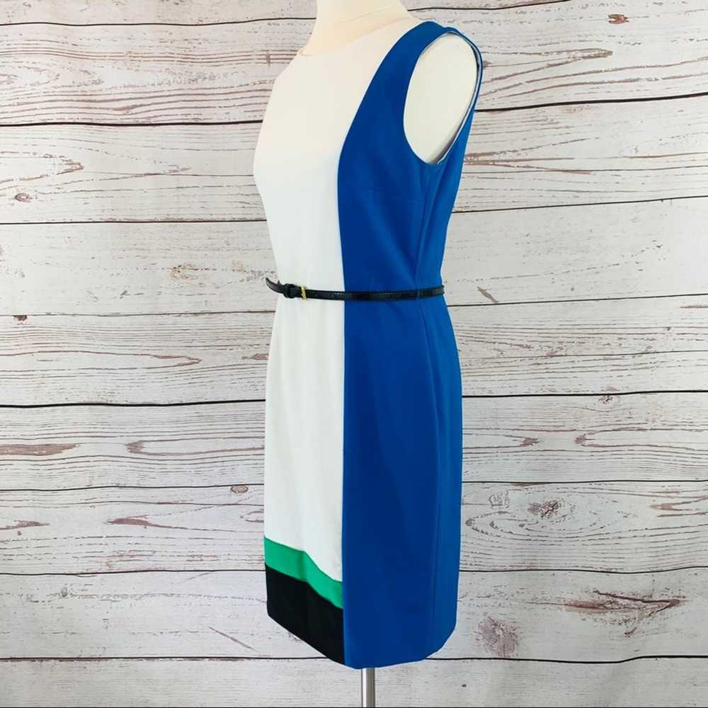 Calvin Klein color block dress with belt - image 4