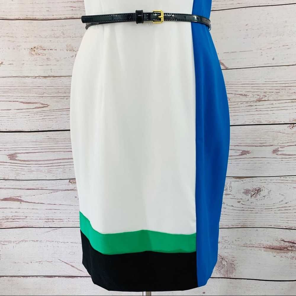 Calvin Klein color block dress with belt - image 5