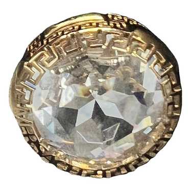 Versace 18 Karat Yellow Gold and Enamel 0.75 Carat Diamond Ring at 1stDibs  | versace gold ring 18k, 18 karat gold versace ring, donatella versace  yellow diamond ring