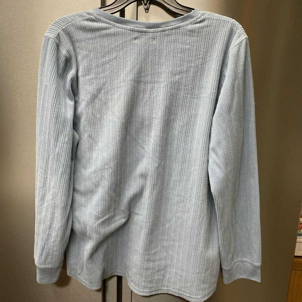 Jockey Jockey Womens Size XL Long Sleeve Blue 1/4… - image 3