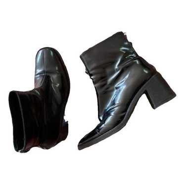 Miista Patent leather biker boots