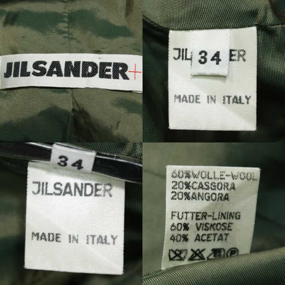 Jil Sander 90S Wool Green Short Coat Vintage - image 11