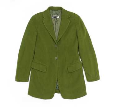Jil Sander 90S Wool Green Short Coat Vintage - image 1