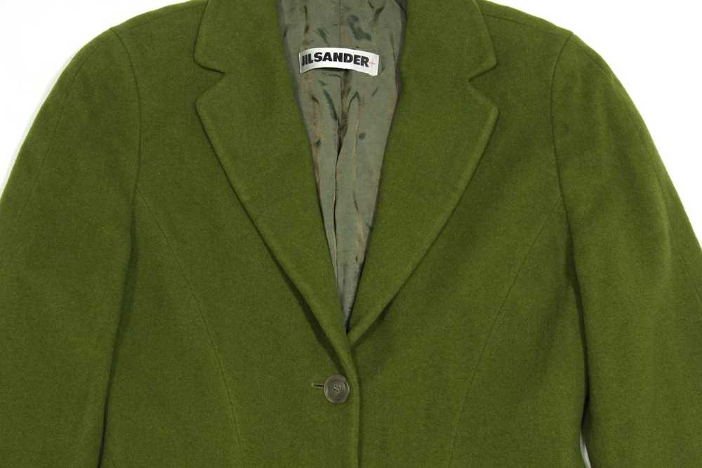 Jil Sander 90S Wool Green Short Coat Vintage - image 3