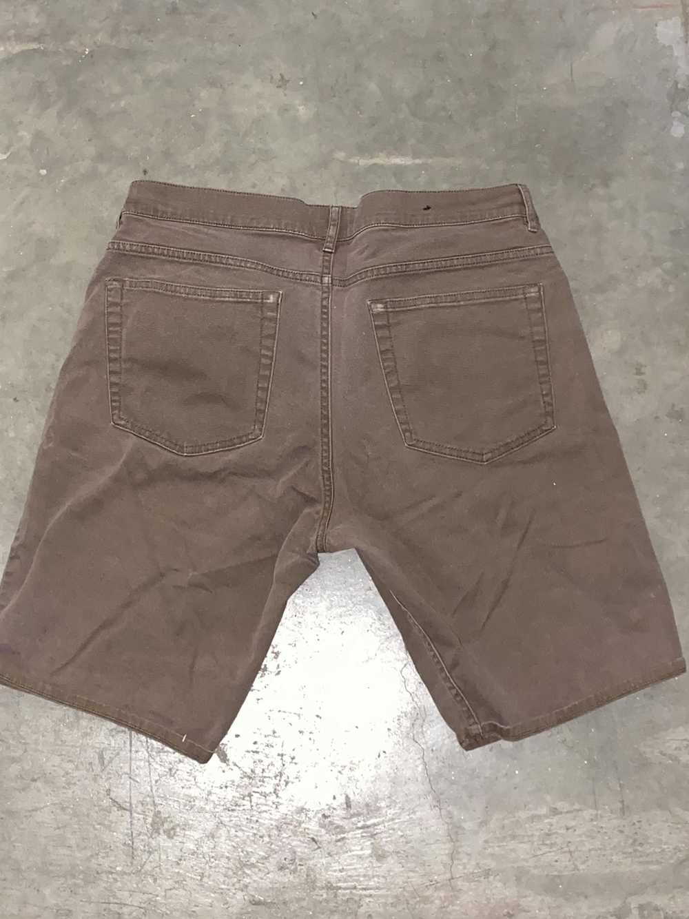 Streetwear Dark brown slim fit shorts - image 2