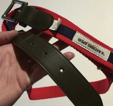 Bape Bape leather logo belt - image 1