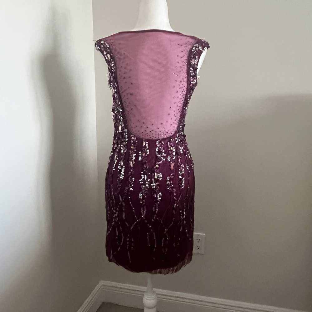 Sherri Hill Illusion Back Beaded Prom Dress Sz 6 - image 7