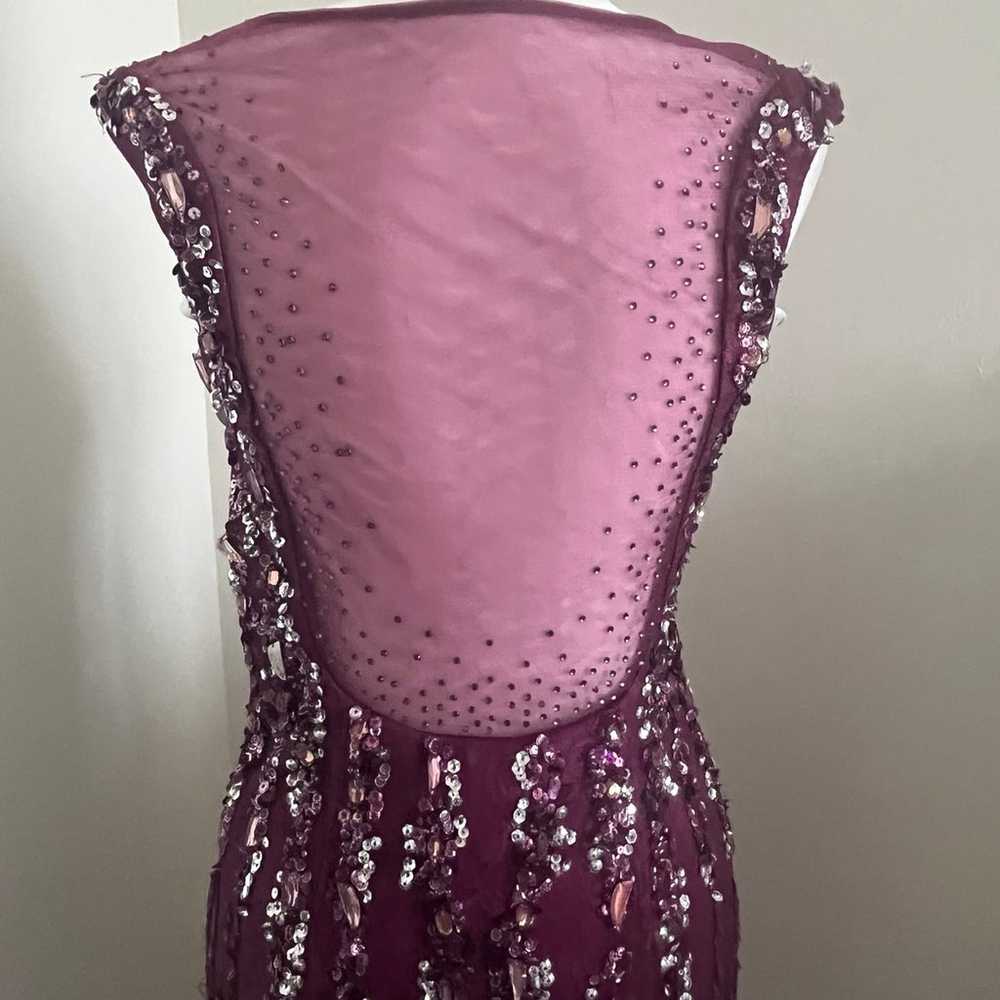 Sherri Hill Illusion Back Beaded Prom Dress Sz 6 - image 8