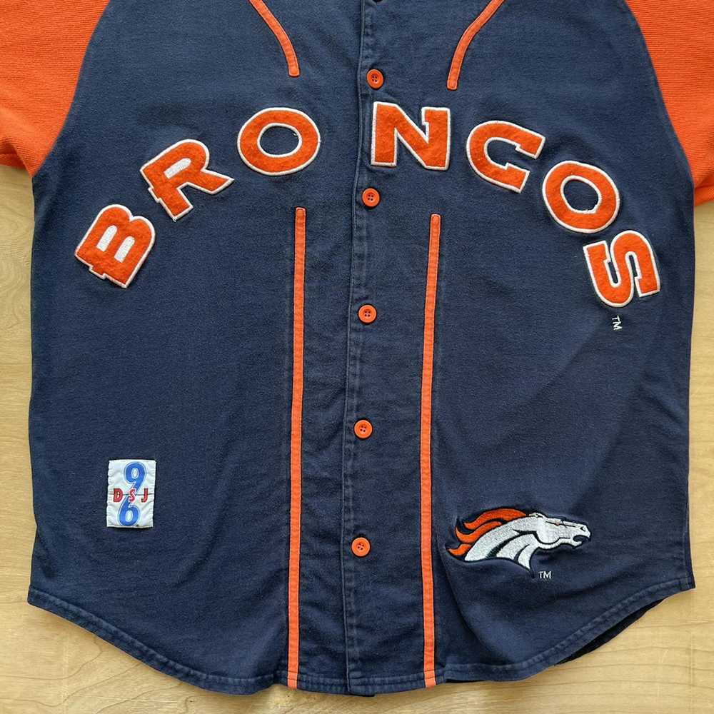 NFL × Vintage Vintage Denver Broncos Baseball Jer… - image 3