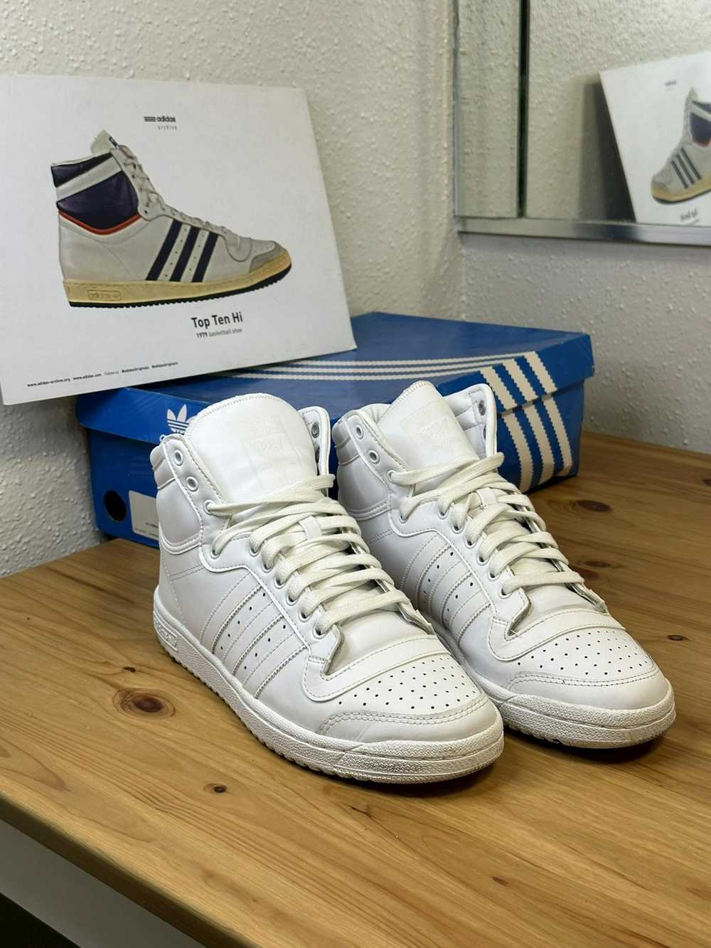 Adidas Adidas Top Ten Hi white size 9 - image 1