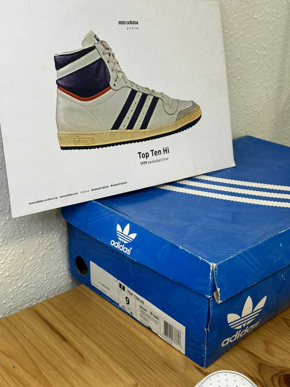 Adidas Adidas Top Ten Hi white size 9 - image 7