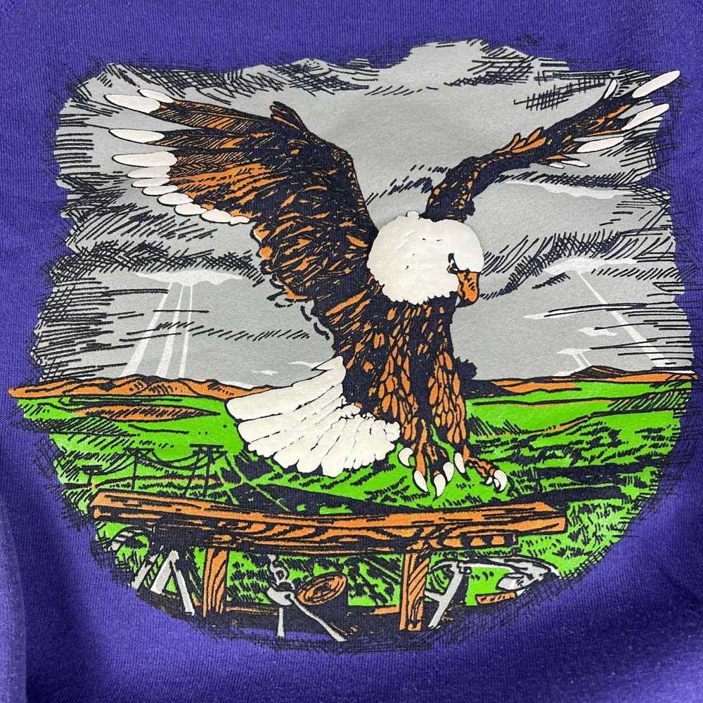 Hanes × Streetwear × Vintage VTG Eagle Nature Swe… - image 4