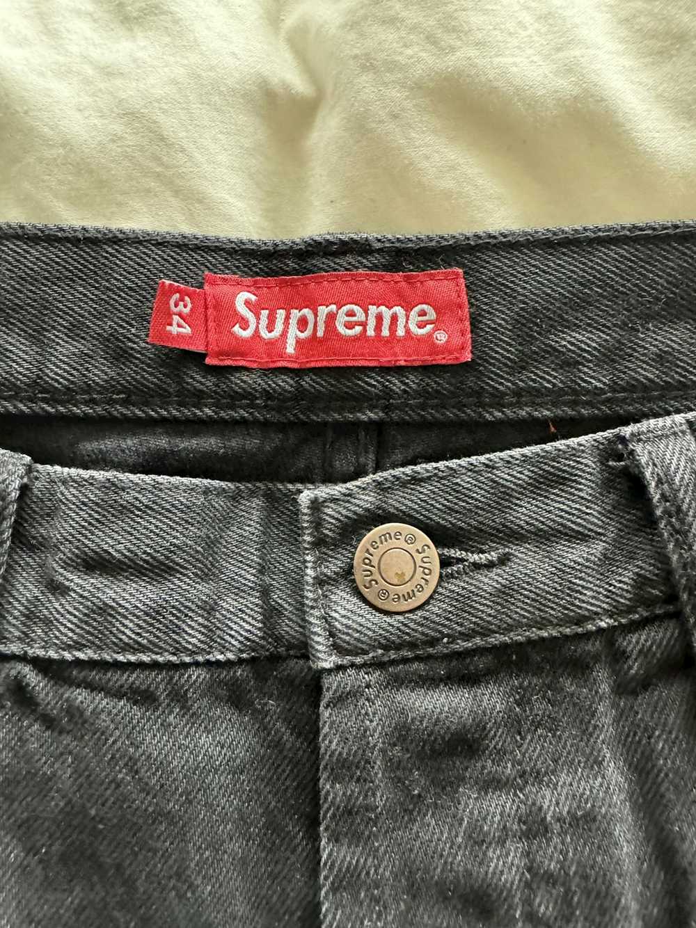 Supreme Supreme Washed Black Jeans - image 4