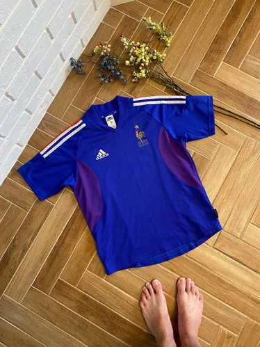 Adidas × Soccer Jersey × Vintage 2002 Adidas FFF … - image 1