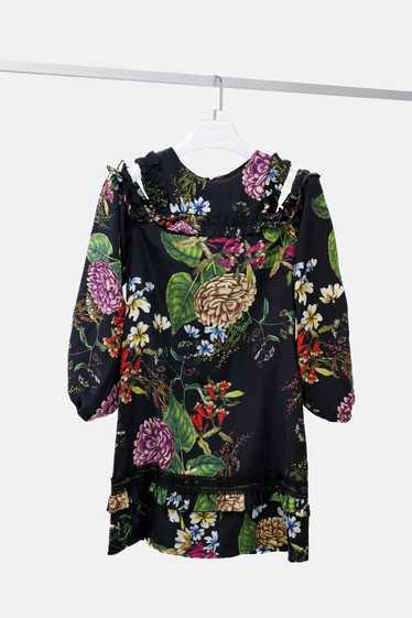 Designer Nicholas Dahlia Floral Ruffle Dress