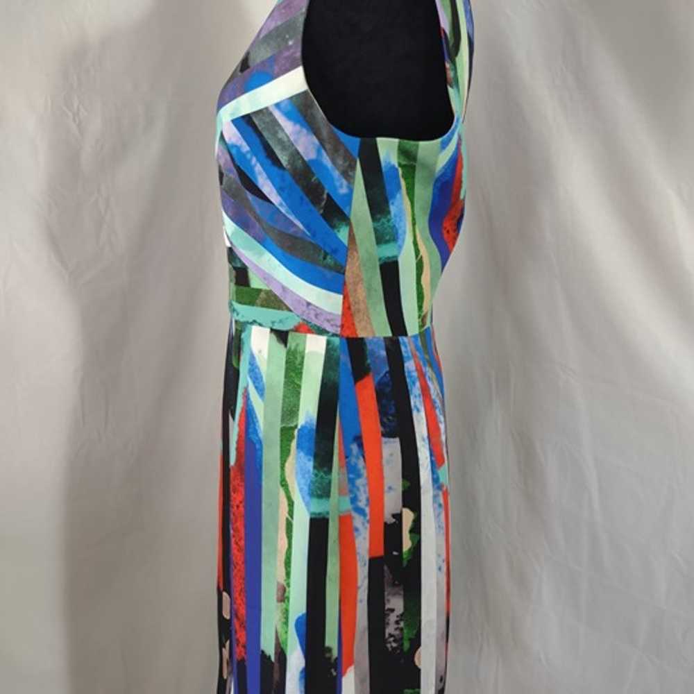 MILLY Women's Sleeveless V-Neck Multi-Color Mirag… - image 2