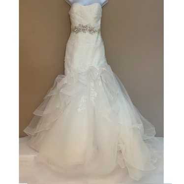Ivoire Los Angeles Custom Wedding Dress Size 10 H… - image 1