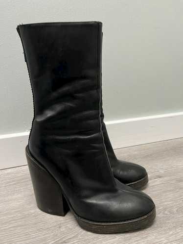 Haider Ackermann Lace Up Platform Leather Boots Sz 35 | eBay