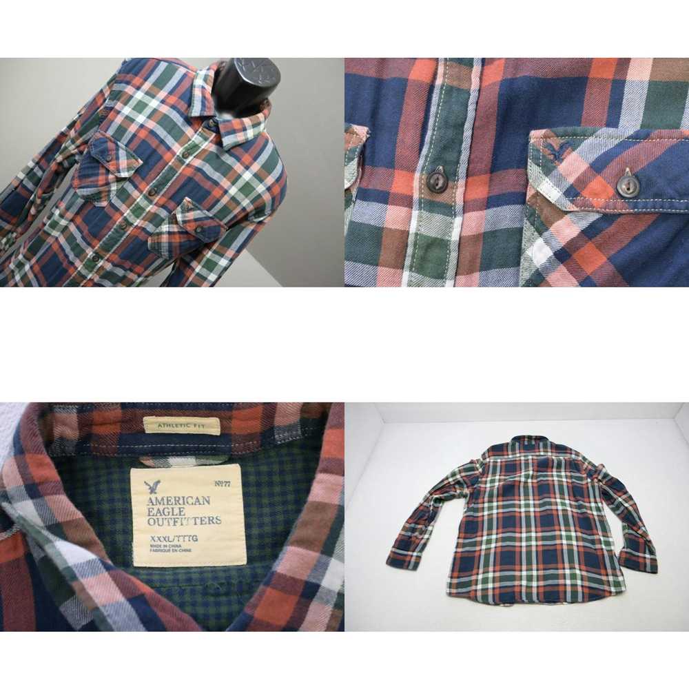 Vintage American Eagle Soft Flannel Classic Fit S… - image 4