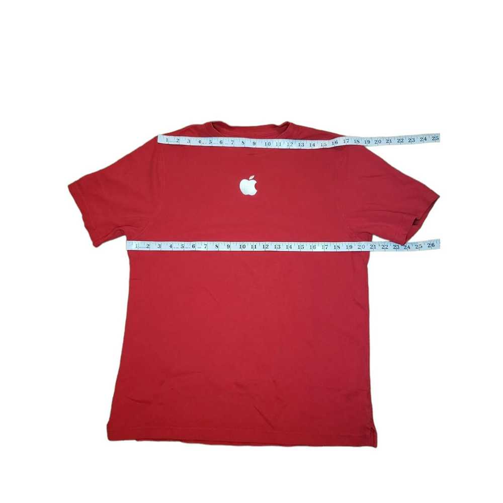 Apple Apple Company Tshirt Men Sz L Red Embroider… - image 4