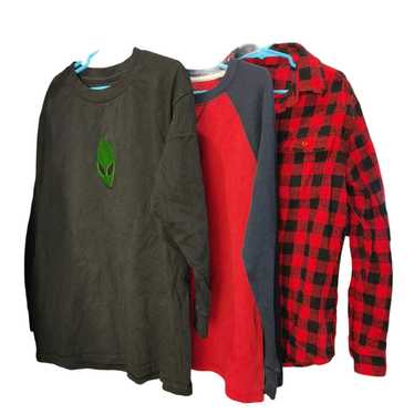 Other Lot of 3 Size 10/12 Boys Long Sleeve Shirts