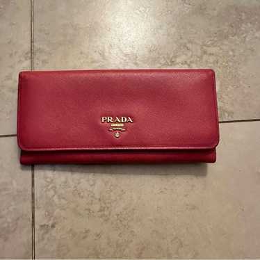 Prada Auth Prada Large Saffiano Leather Wallet - image 1