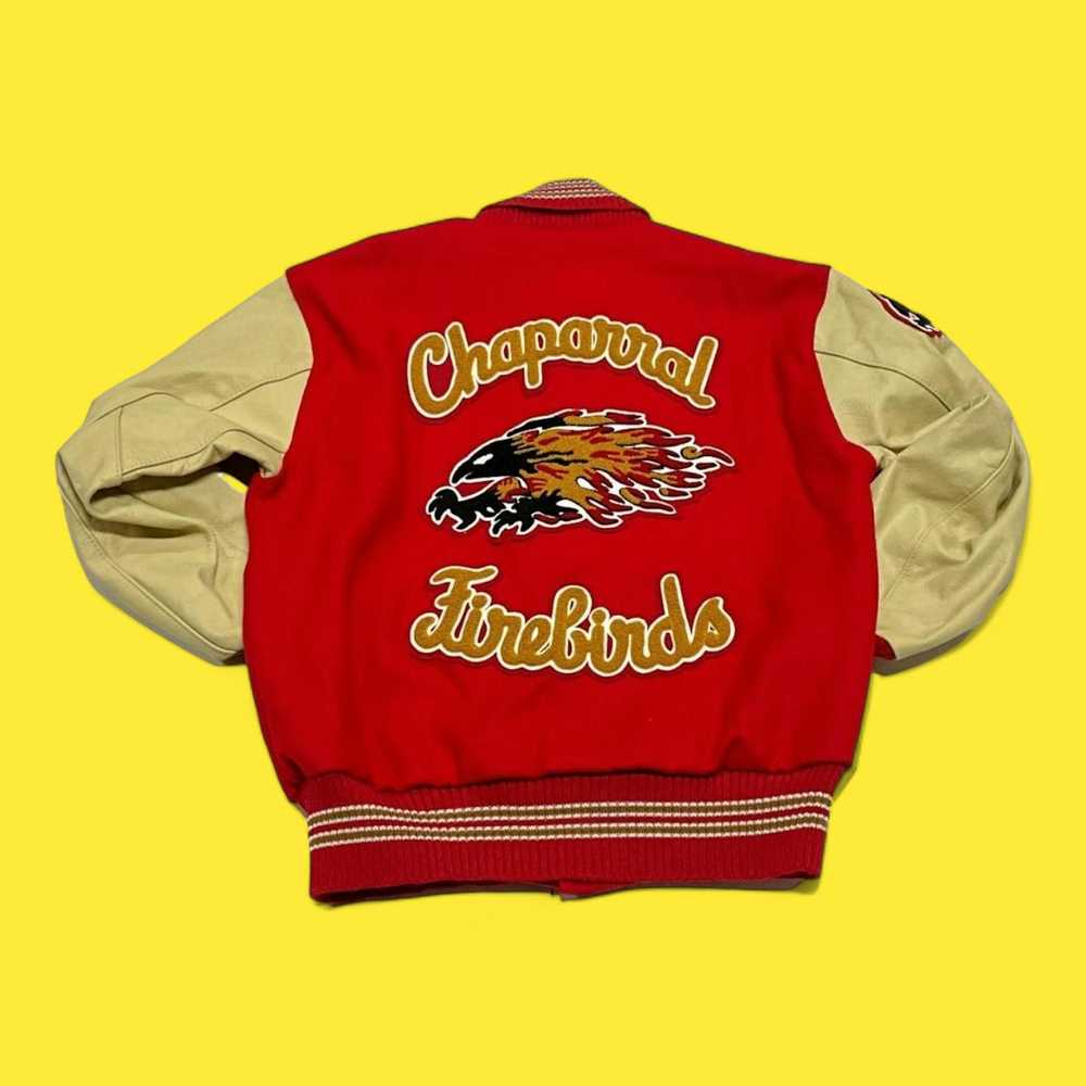 Delong Varsity Jackets Vintage red varsity jacket - image 2