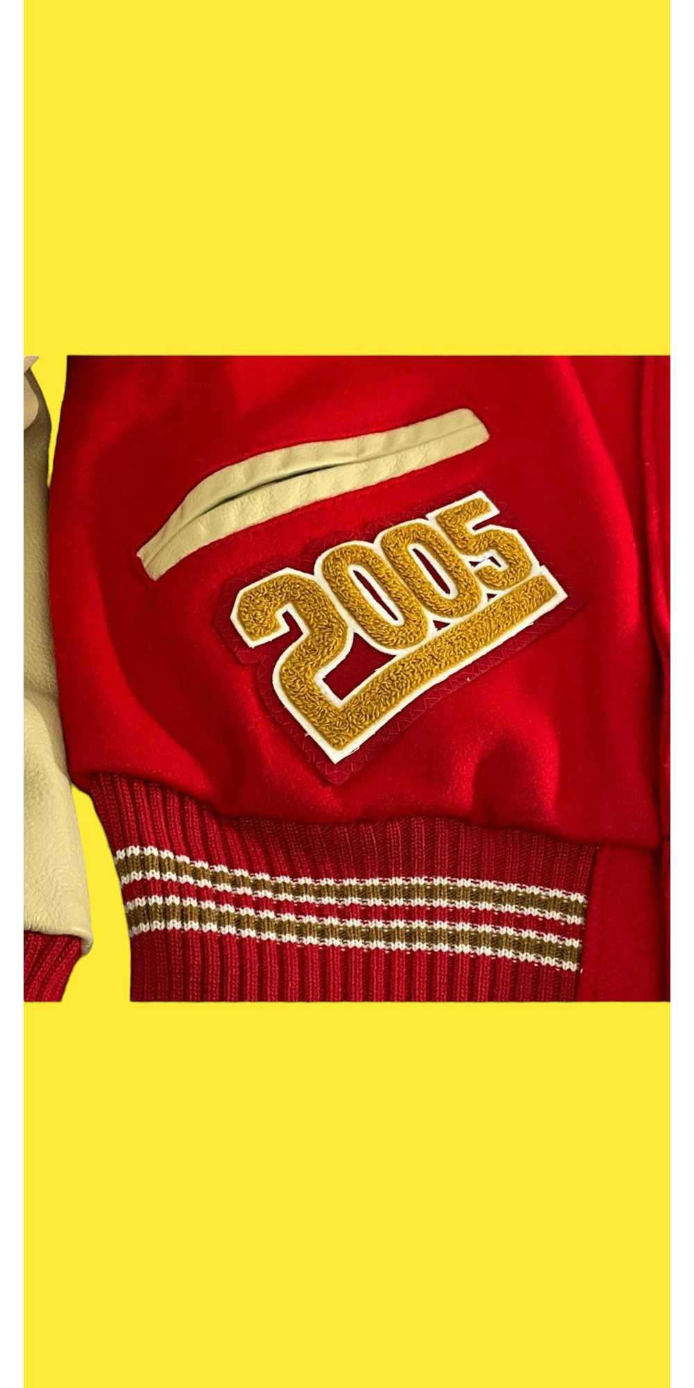 Delong Varsity Jackets Vintage red varsity jacket - image 4