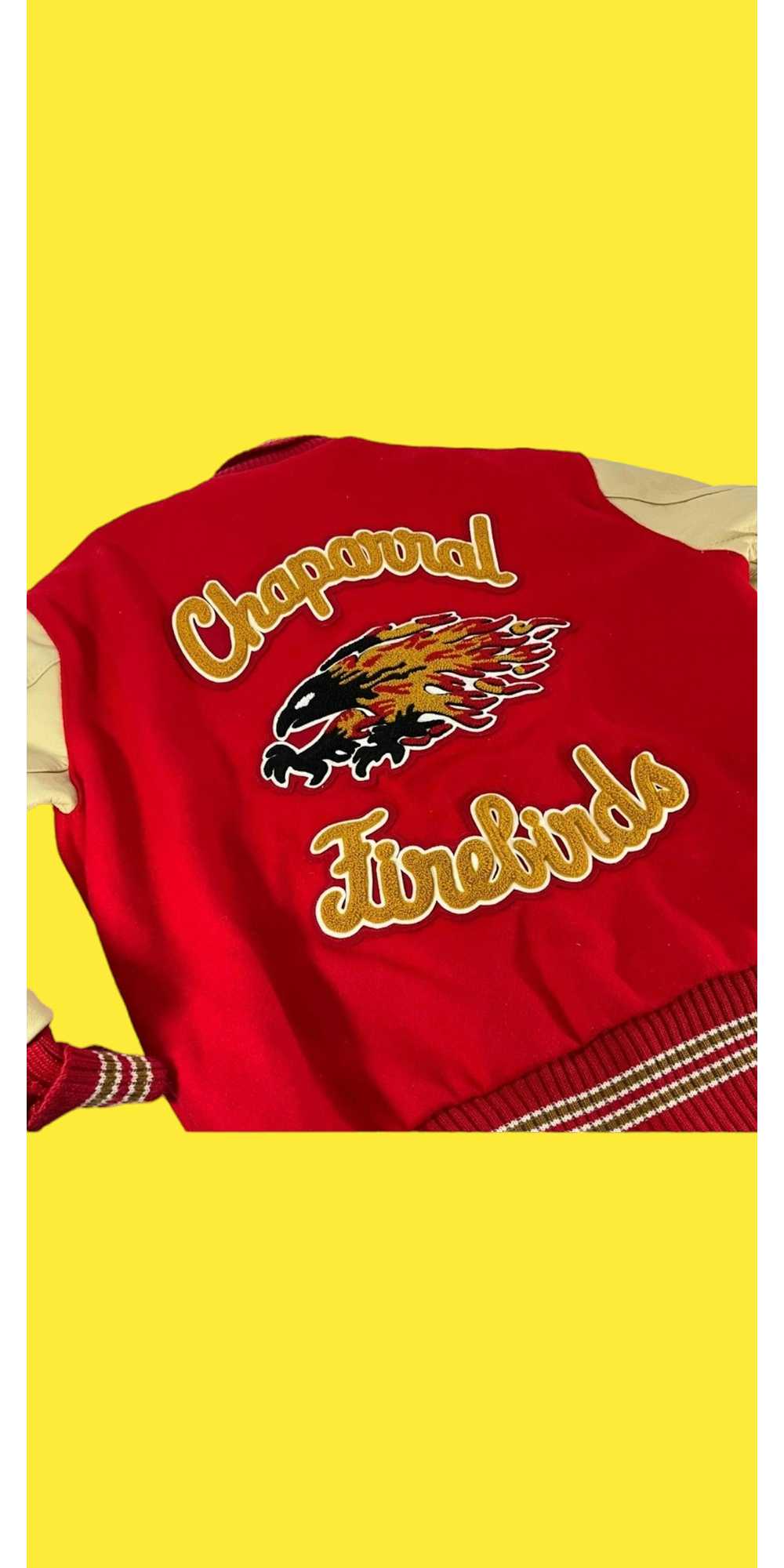 Delong Varsity Jackets Vintage red varsity jacket - image 5