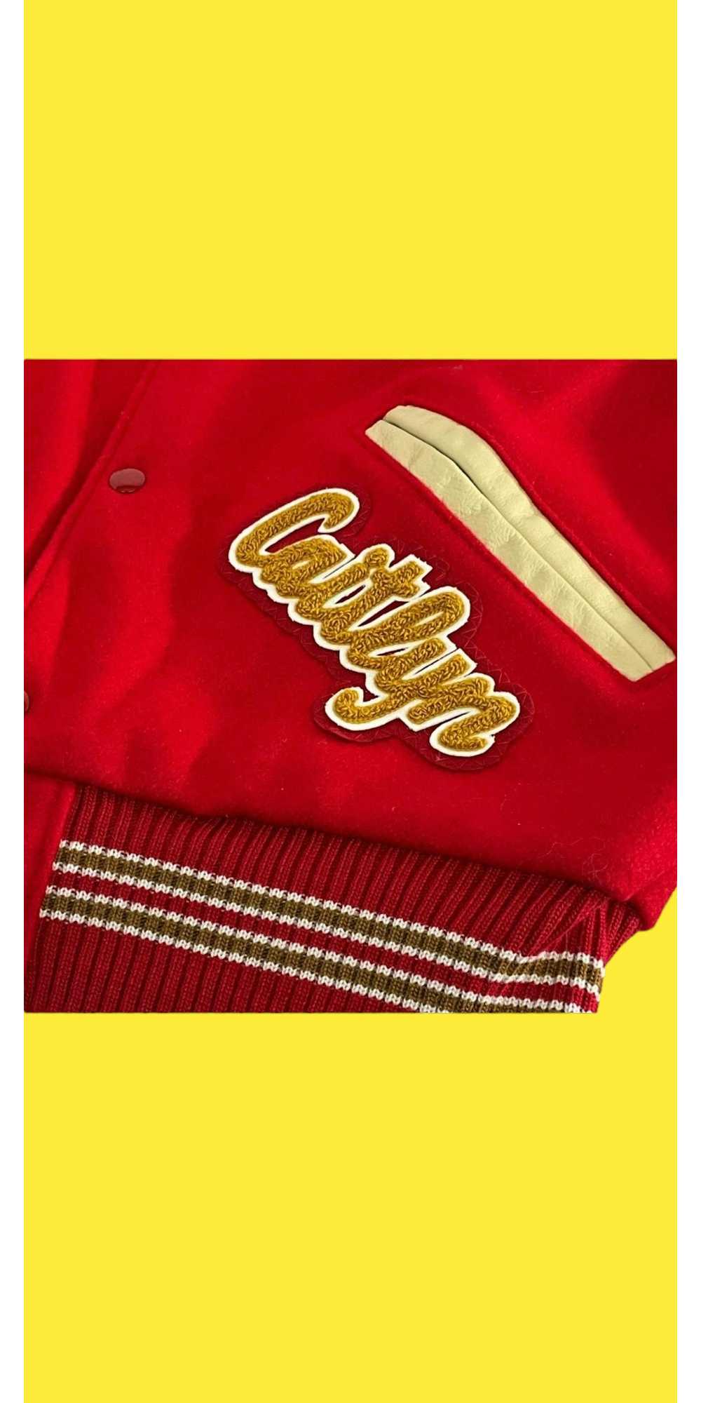 Delong Varsity Jackets Vintage red varsity jacket - image 7
