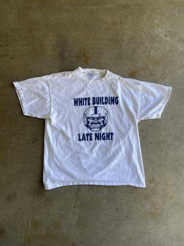Gildan Gildan Navy Blue White Graphic T-Shirt