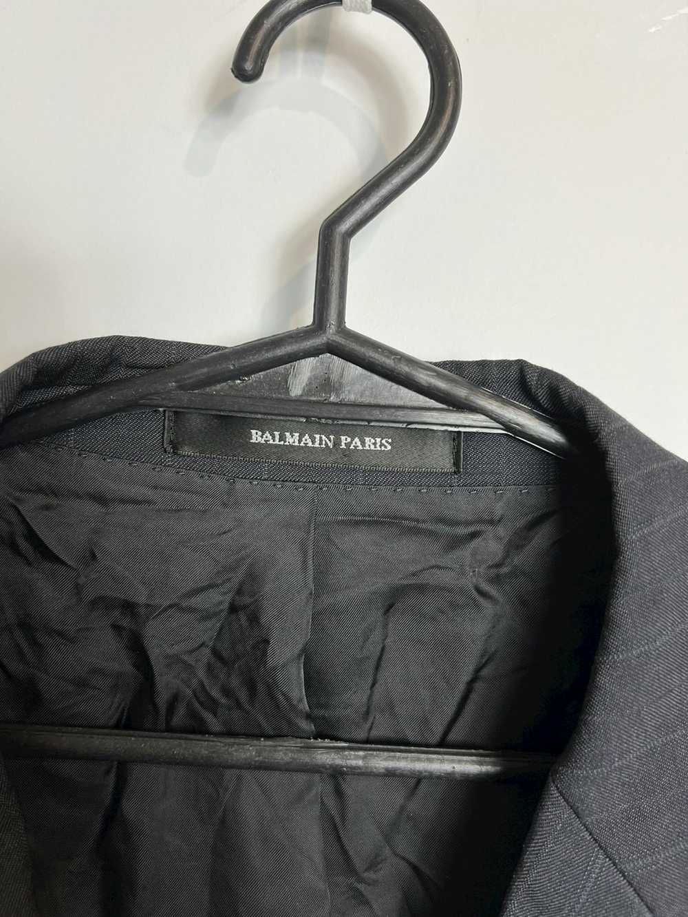 Balmain Set Blazer / Trousers Balmain Paris 100% … - image 8