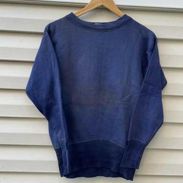 Made In Usa × Vintage 1950s indigo sweatshirt - image 1