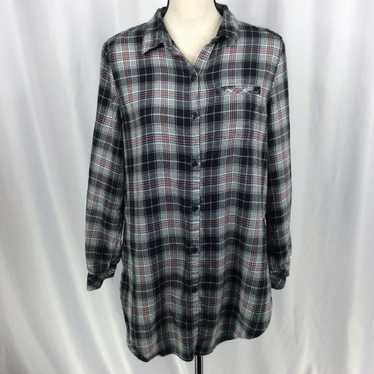 Boston Traders Boston Traders Plaid Top Long Slee… - image 1