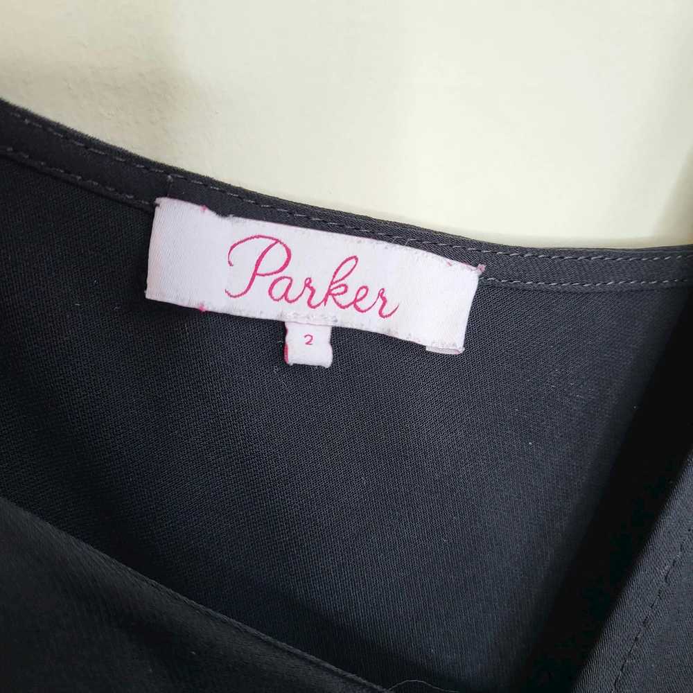 Parker Parker Ruffled V Neck Jumpsuit Black Size 2 - image 12