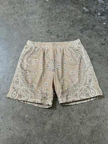 Streetwear × Vintage Paisley Bandana Mesh Shorts M - image 1