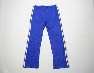 Adidas Flared Leggings Women's Size M Blue Low Rise Y2K Made In USA