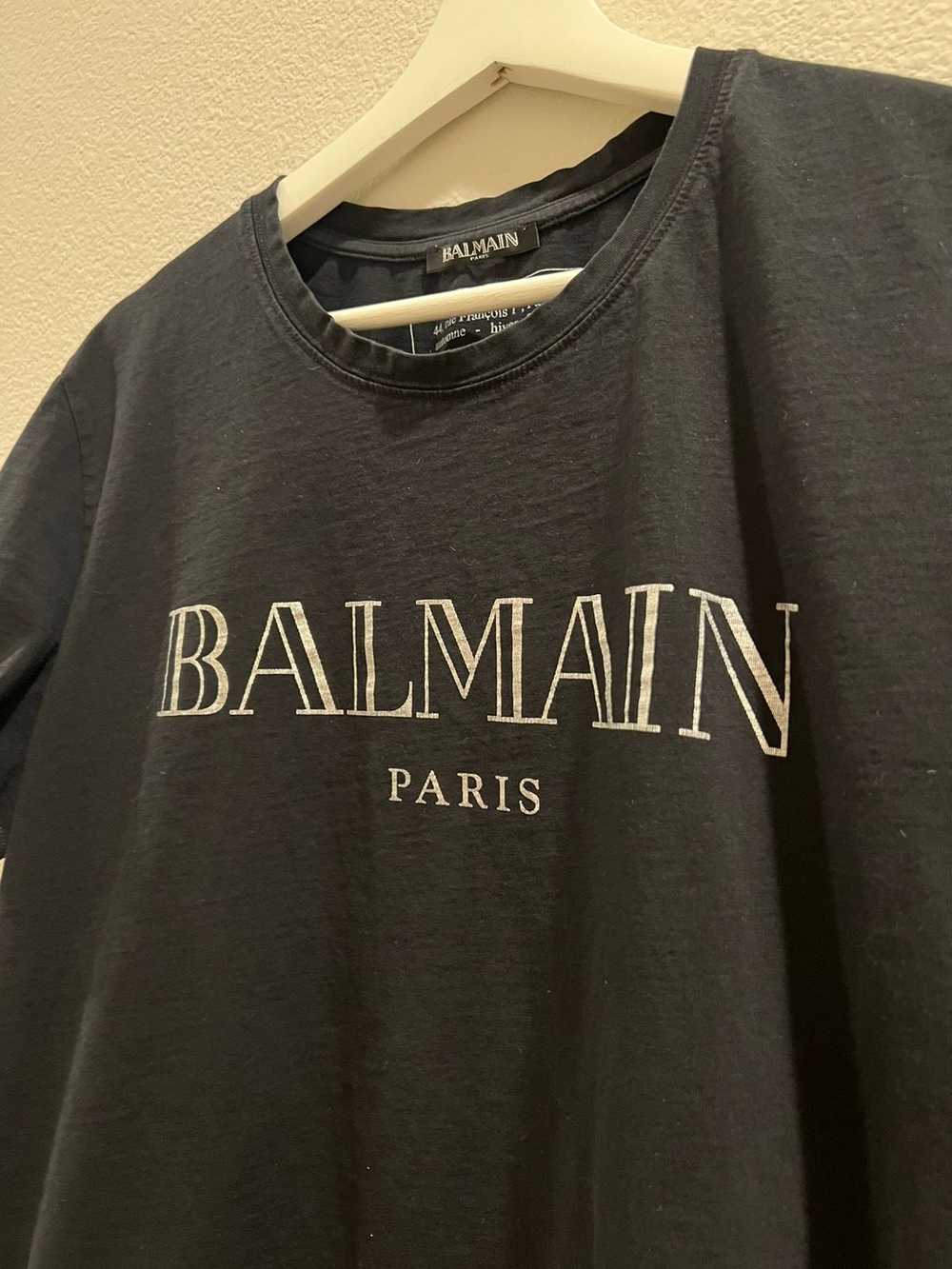 Balmain Balmain Logo Black T Shirt - image 2