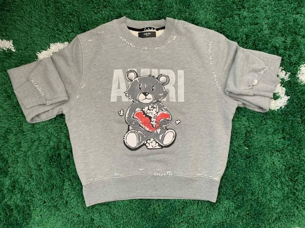 Amiri Amiri Teddy Repair Sweatshirt - image 1