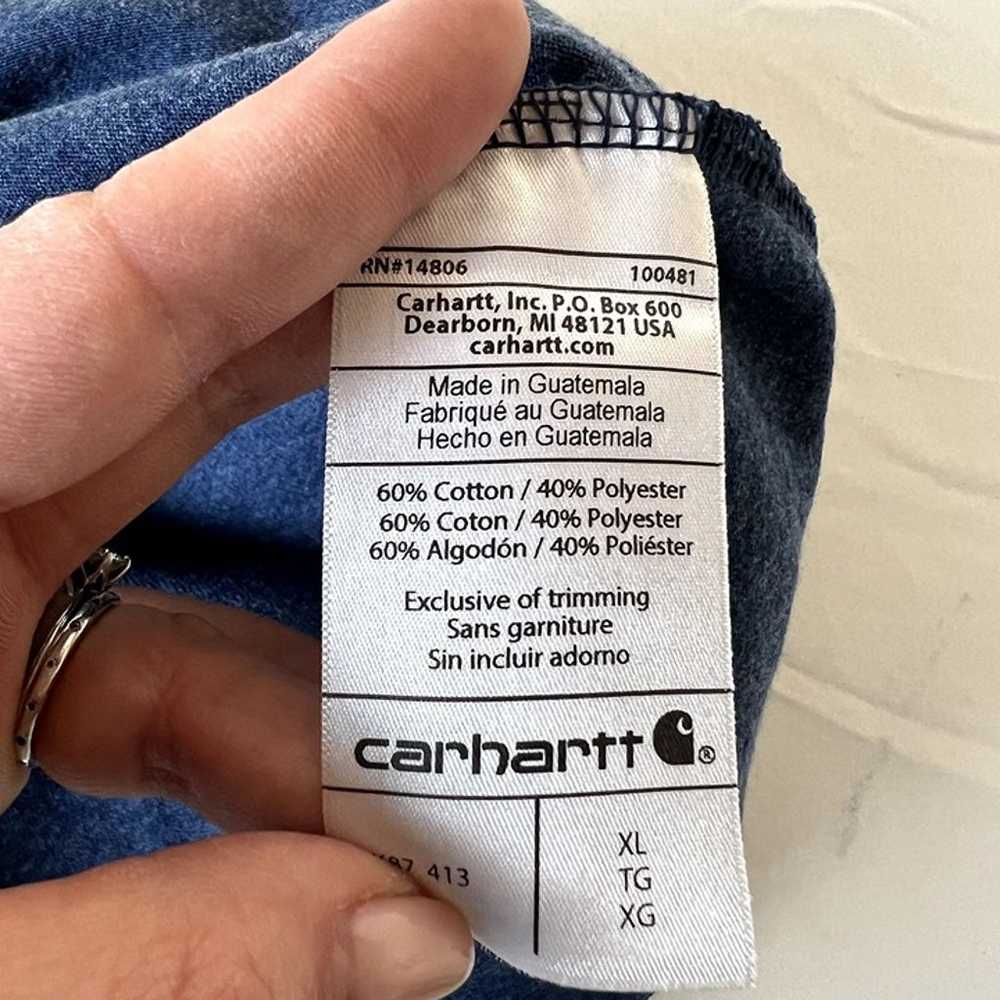 Carhartt NWOT Mens XL Loose Fit Blue Cotton T-Shi… - image 6