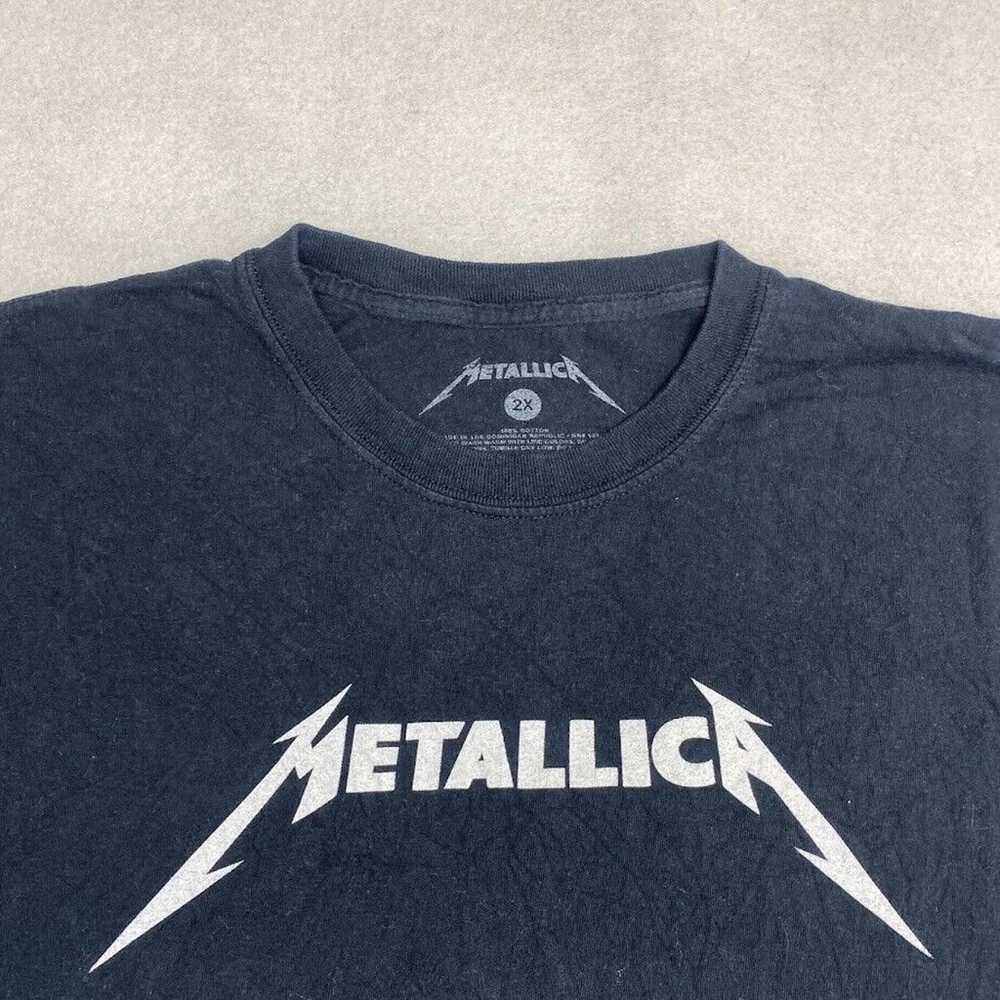 Metallica Band Tee Thrifted Vintage Style Size 2XL - image 9