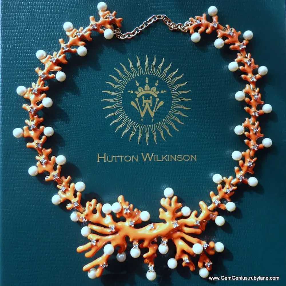 Hutton Wilkinson Coral Branch Necklace - image 4