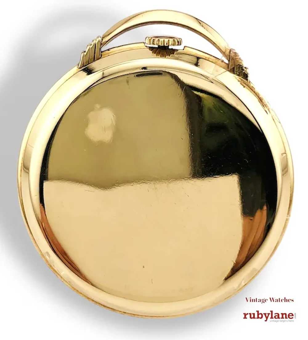 1938 Elgin 17J Pocket Watch S12 with GF Chain - image 7