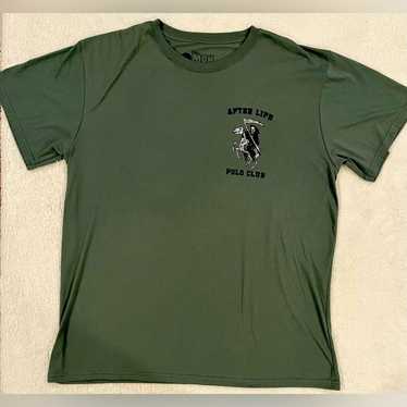 Men’s 2XL Green Graphic T-Shirt Afterlife Polo Clu