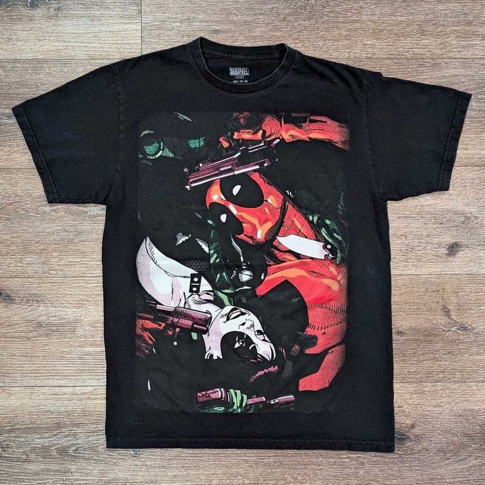 MARVEL Deadpool and Domino t-shirt - SIZE M - image 1