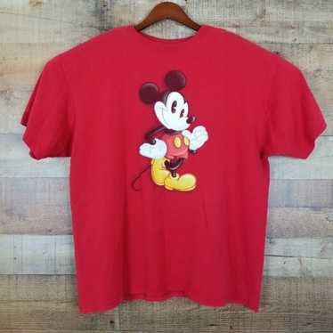 Disney Store T-Shirt VTG XL? Red US Made