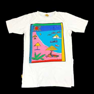 Vintage 90s Ken Done Art Tee T Shirt Size Small S… - image 1