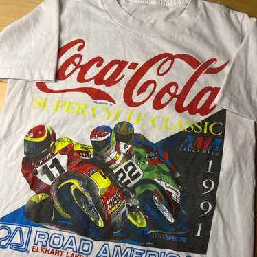 Vintage coca cola motorcyle t shirt - image 1